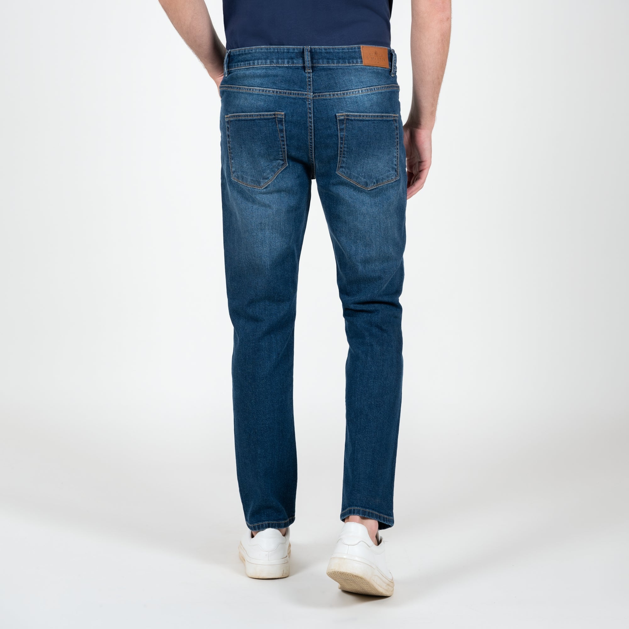 Pantaloni denim stretch cinque tasche