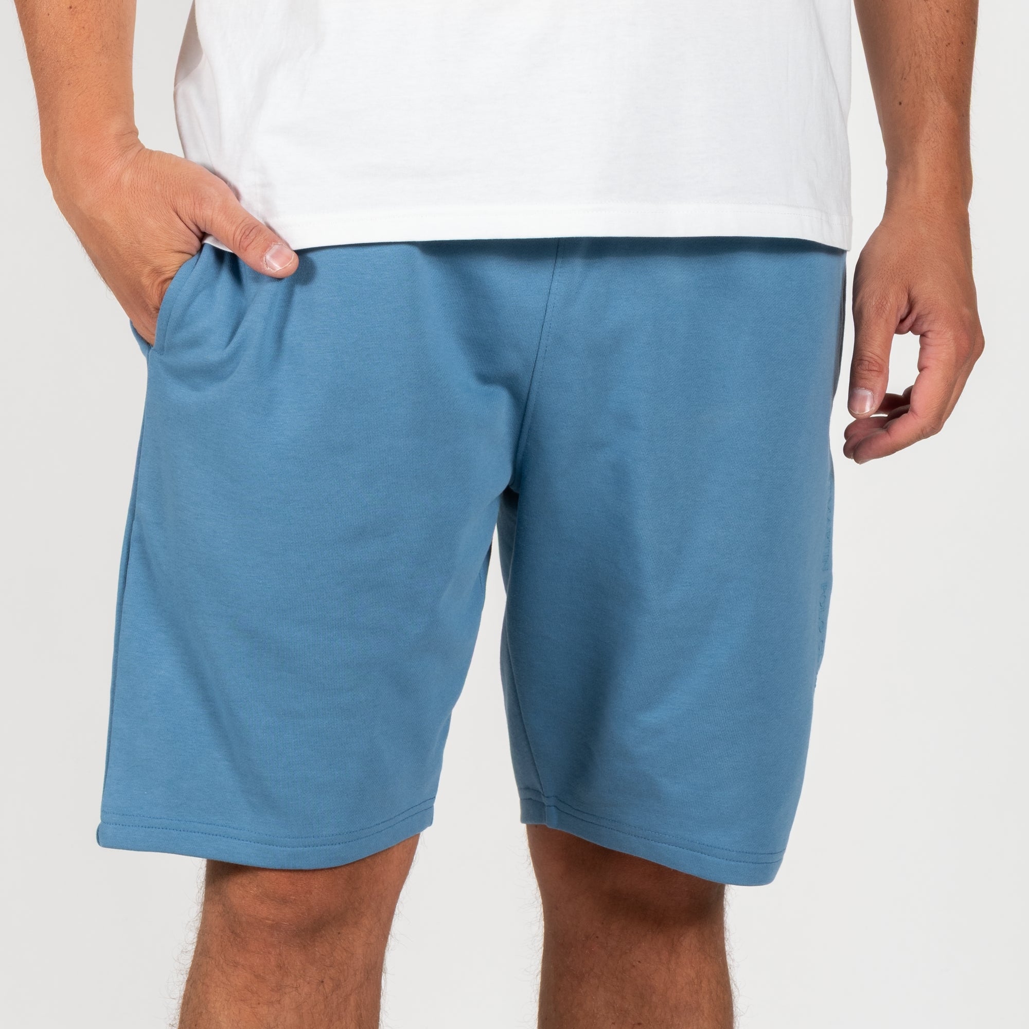 Bermuda con stampa logo french terry