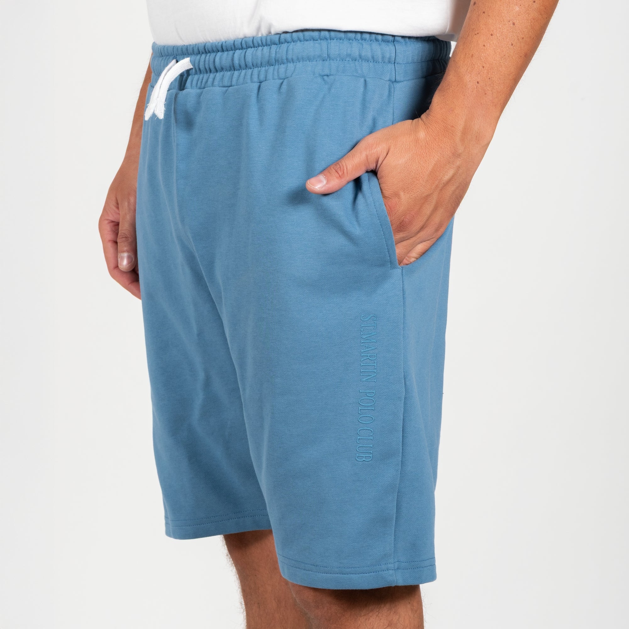 Bermuda con stampa logo french terry