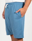 Bermuda con stampa logo french terry