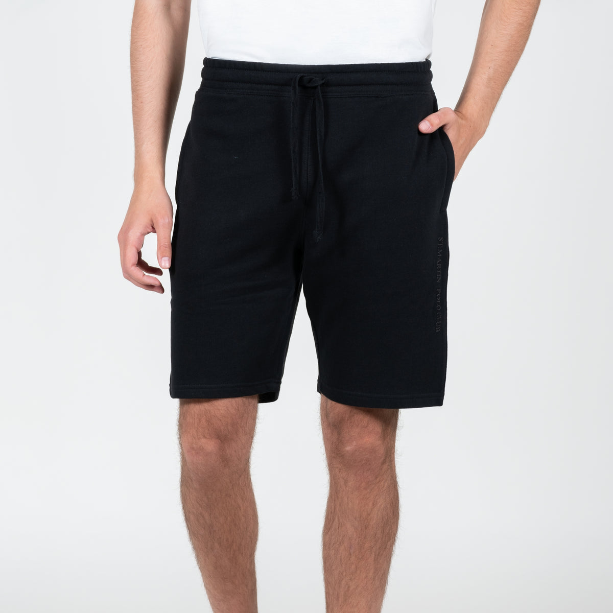 Bermuda con stampa logo french terry