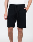 Bermuda con stampa logo french terry