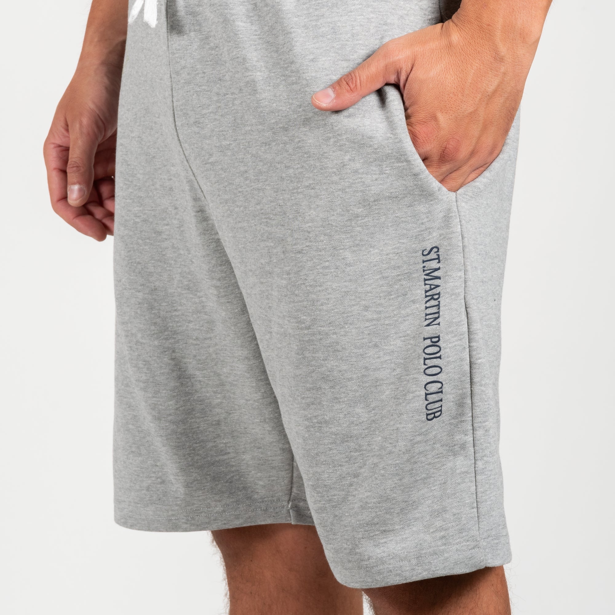 Bermuda con stampa logo french terry