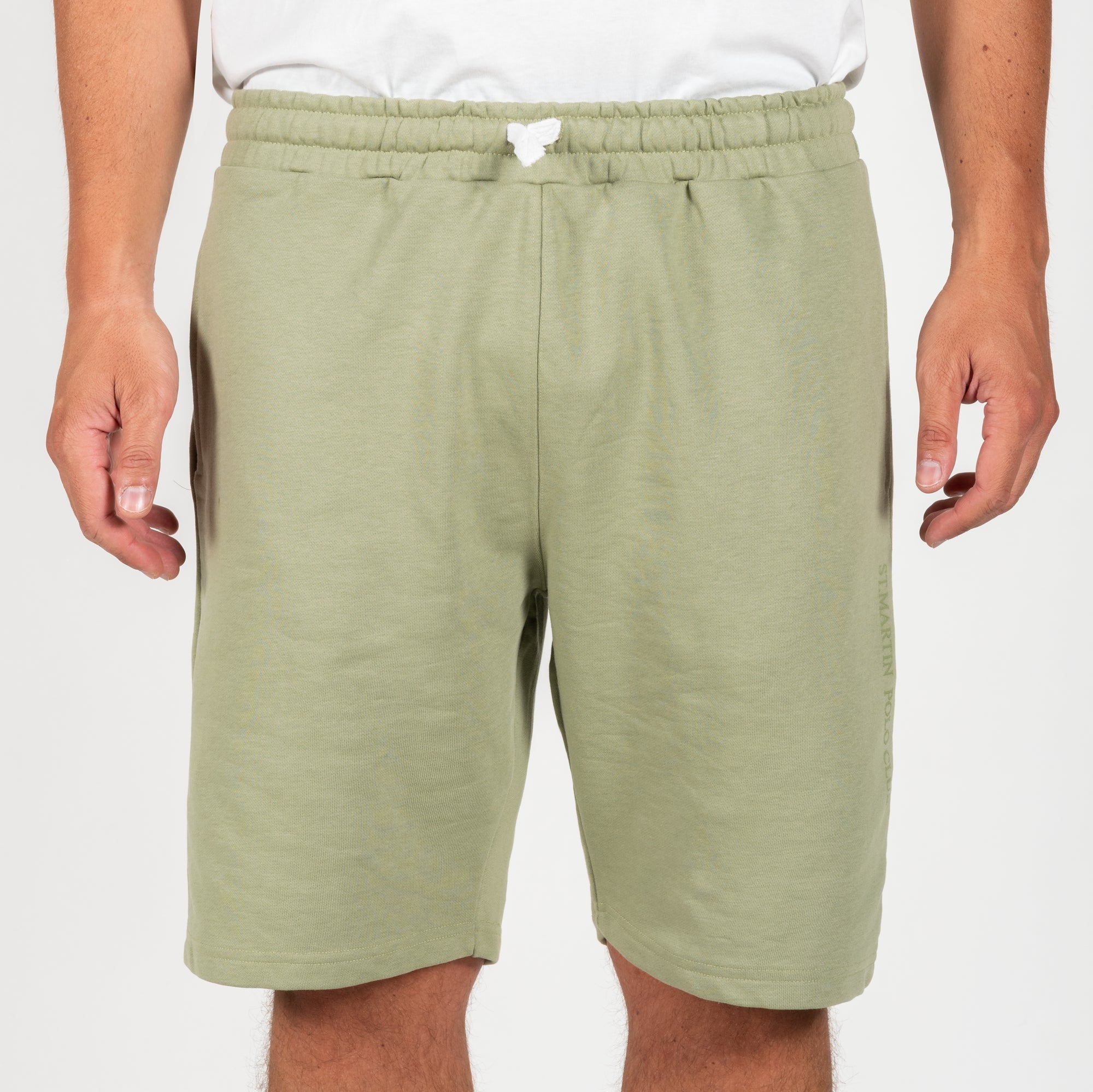 Bermuda con stampa logo french terry