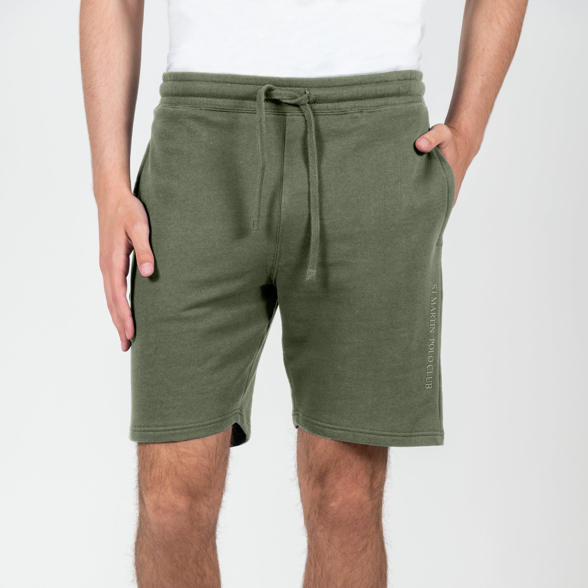 Bermuda con stampa logo french terry