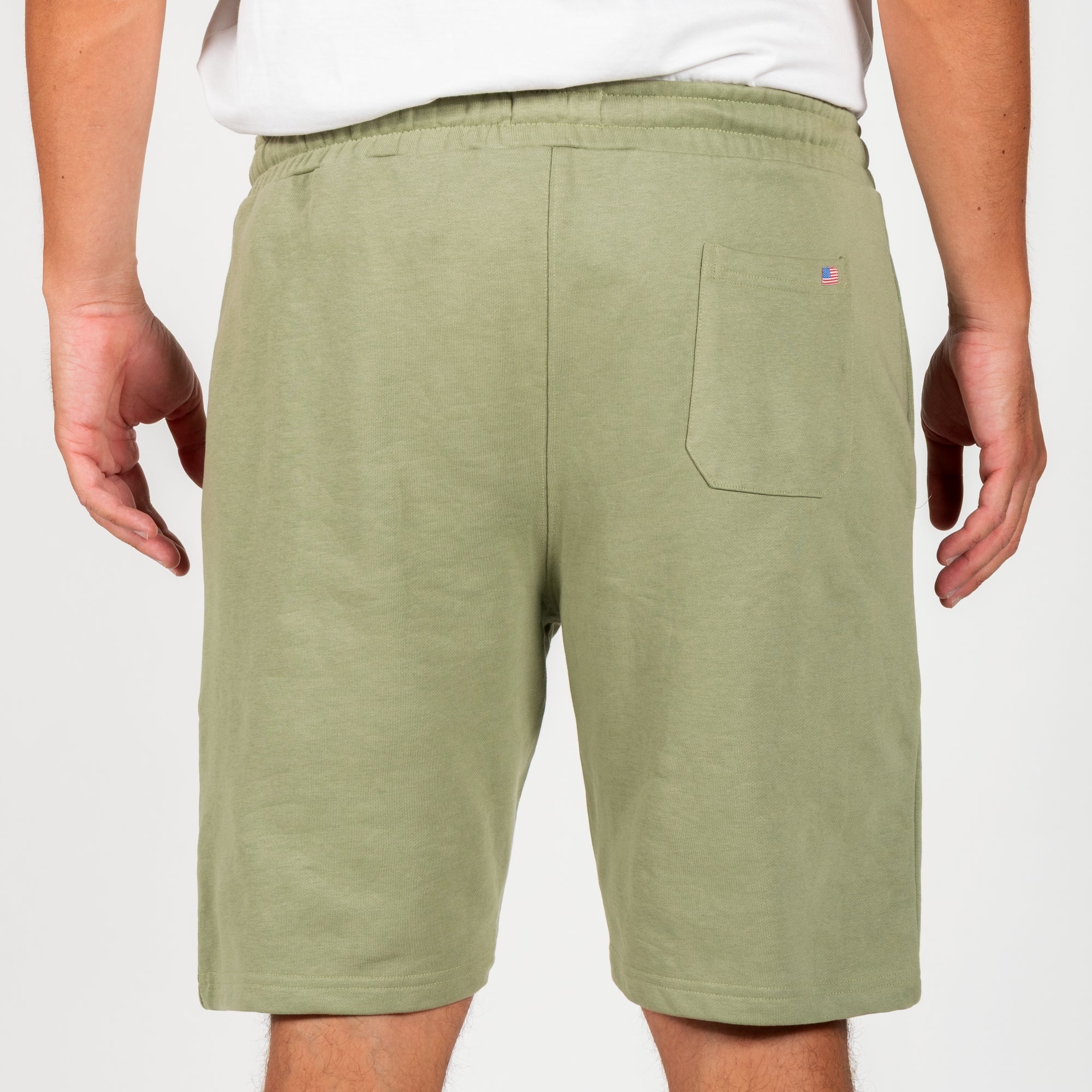 Bermuda con stampa logo french terry