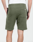 Bermuda con stampa logo french terry