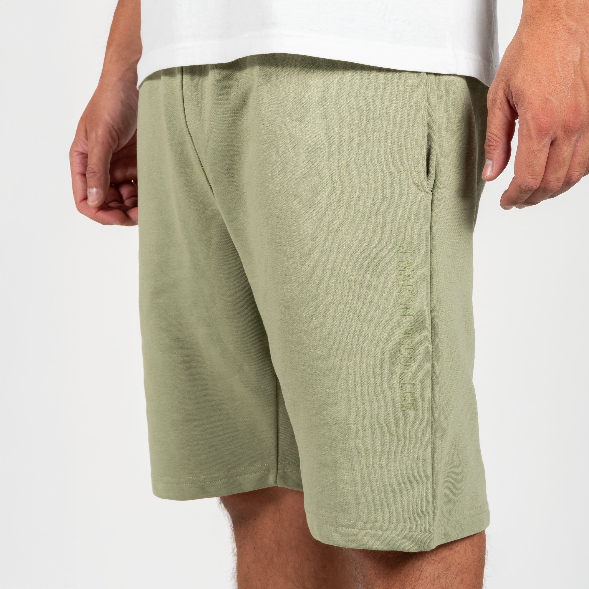 Bermuda con stampa logo french terry