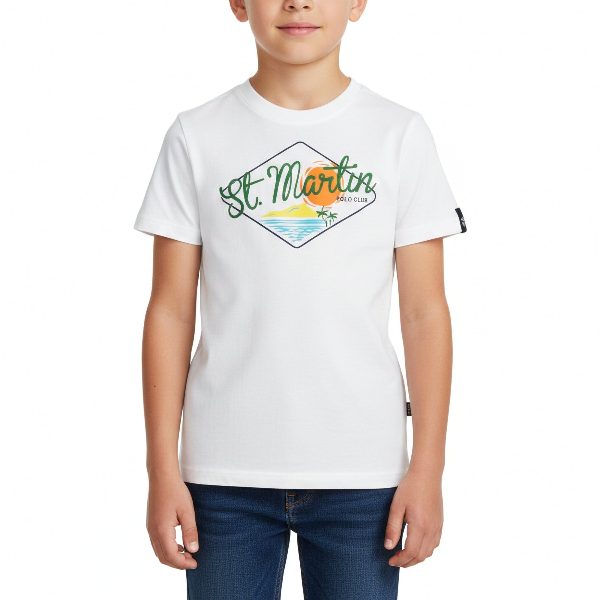 T-shirt con stampa logo