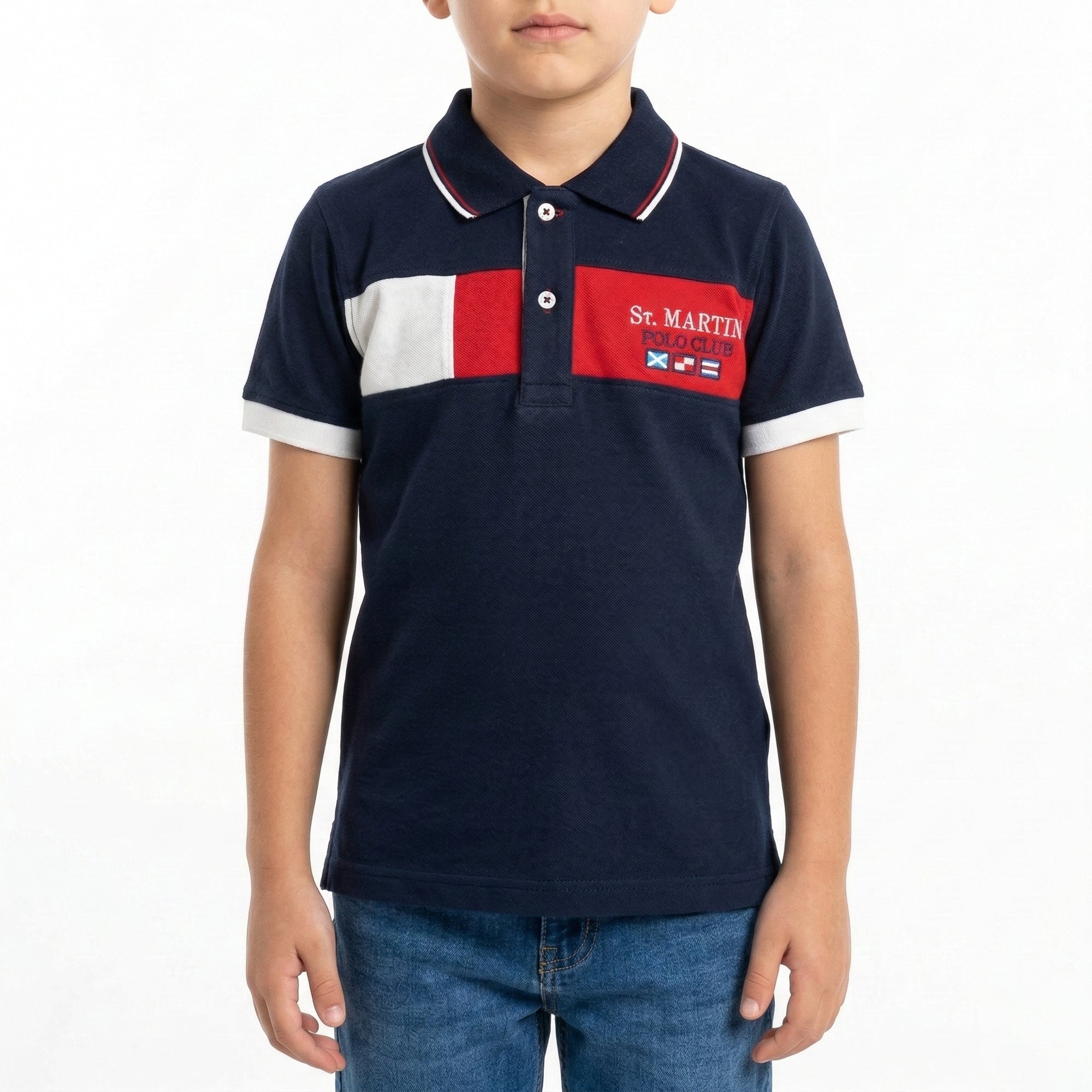 Polo special con logo ricamato
