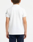 Polo basic con logo ricamato
