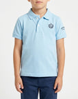 Polo basic con logo ricamato