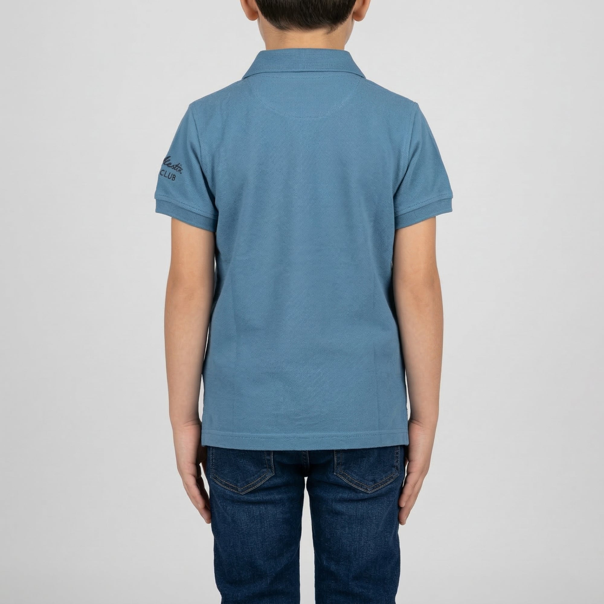 Polo basic con logo ricamato