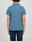 Polo basic con logo ricamato