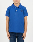 Polo basic con logo ricamato