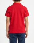 Polo basic con logo ricamato