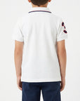 Polo basic con logo ricamato e numero