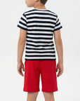 Set t-shirt e bermuda jersey