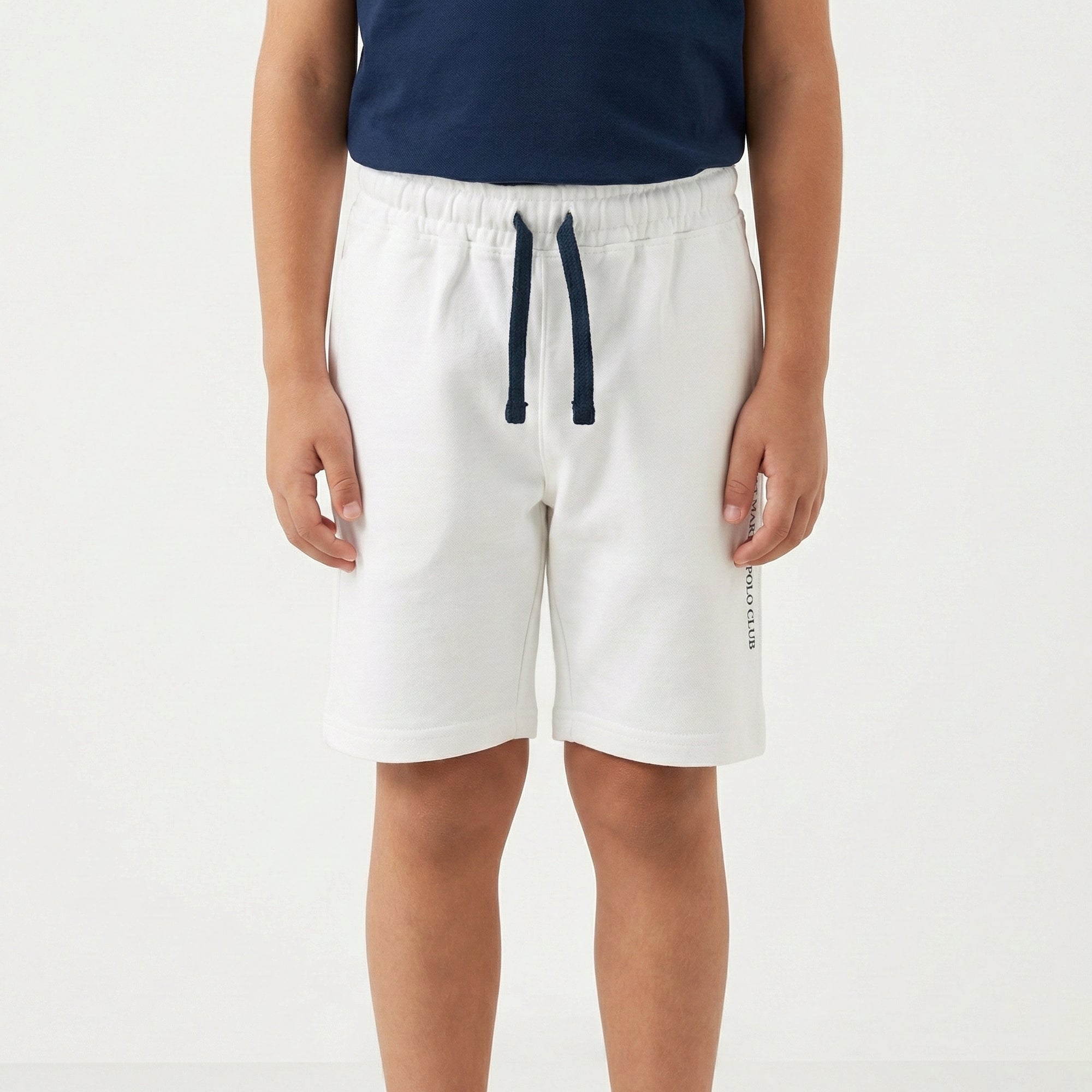 Bermuda felpa con logo stampato french terry