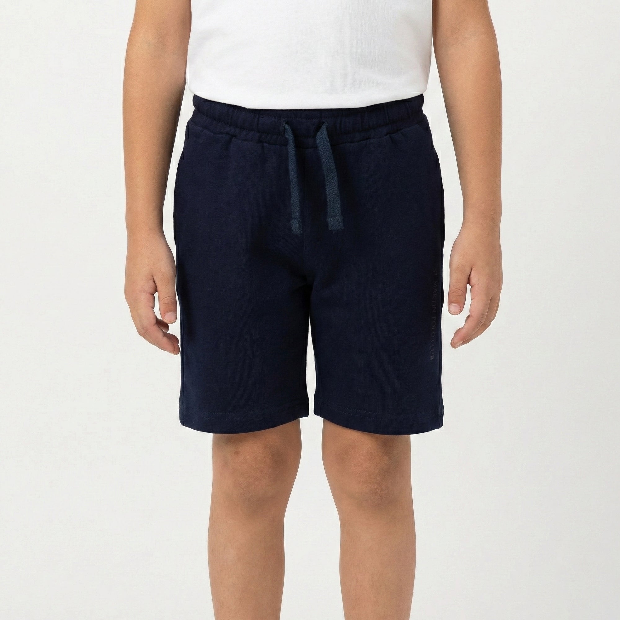 Bermuda felpa con logo stampato french terry