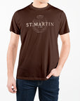 T-shirt basic maniche corte con logo ricamato