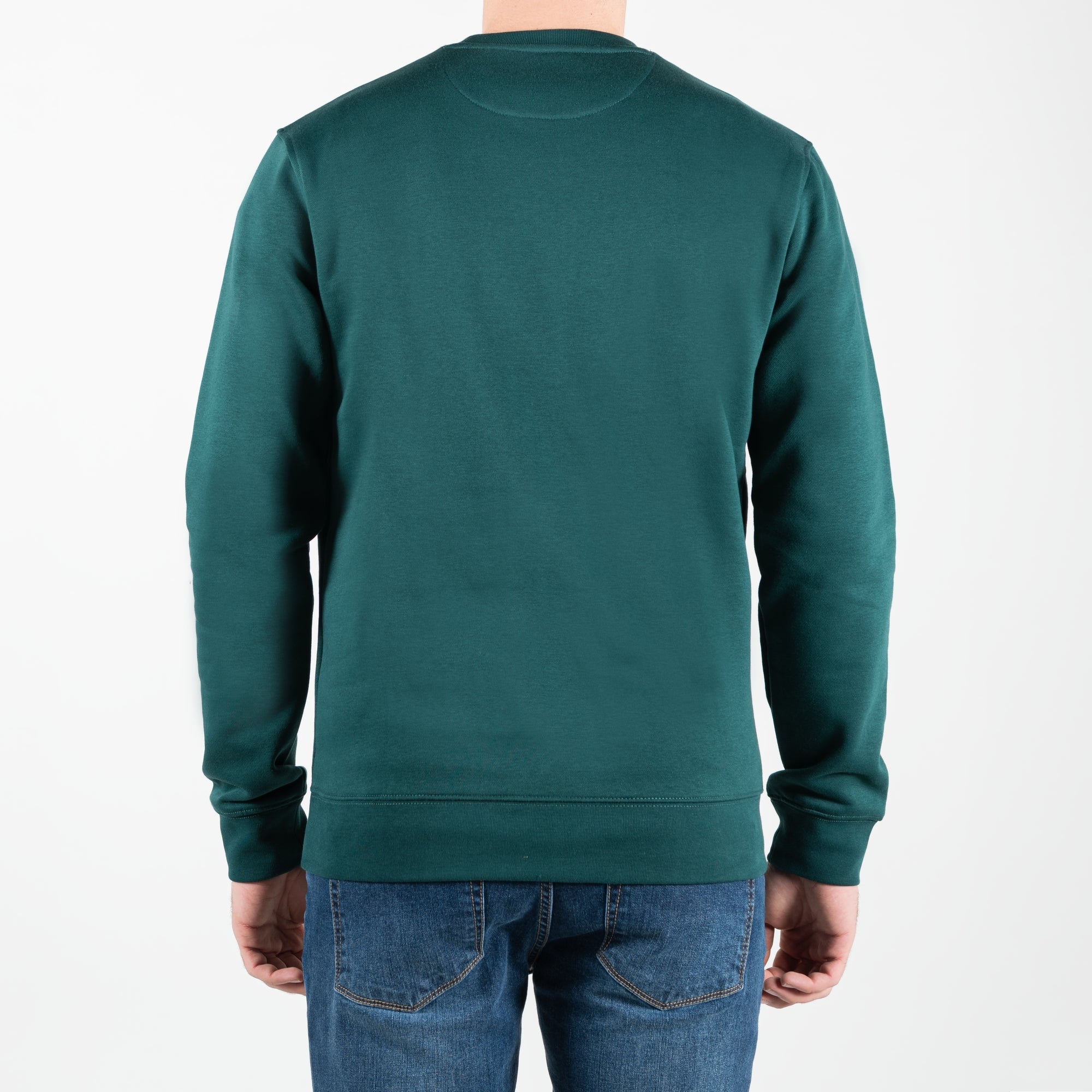 Felpa in pile con ricamo a contrasto