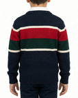 Maglia in caldo cotone con ricamo lato cuore