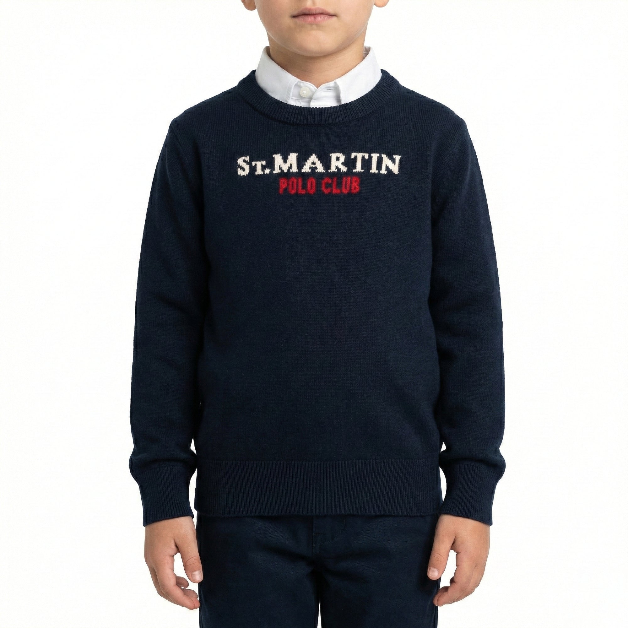 Maglia con intarsio jacquard