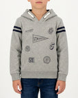 Felpa con stampa all-over