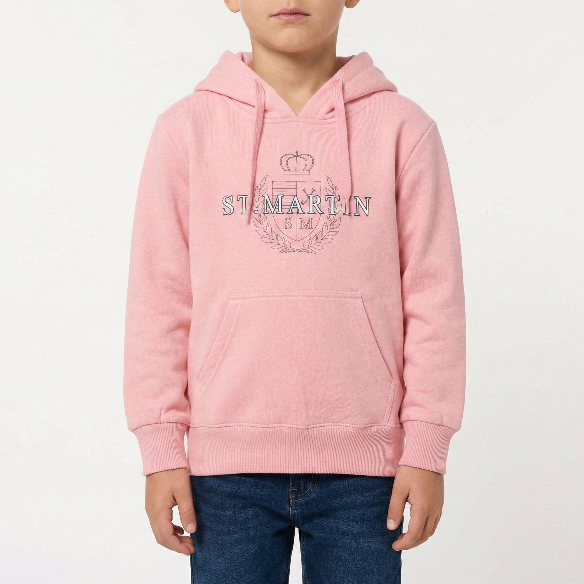 Felpa con cappuccio e stampa logo inside brushed