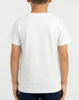 T-shirt maniche corte con stampa logo multicolor