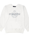 Felpa girocollo logo stampato french terry