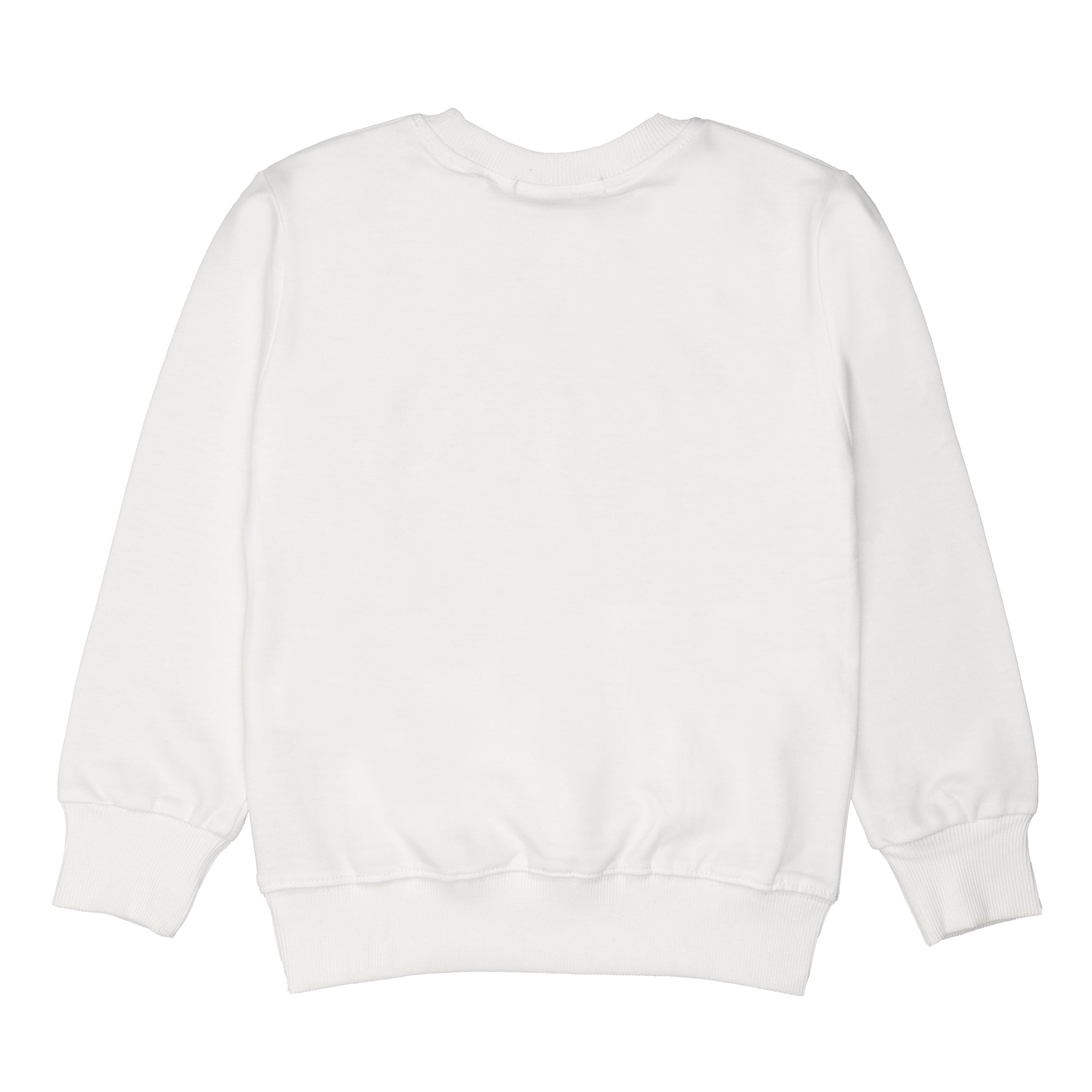 Felpa girocollo logo stampato french terry