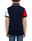 Polo special con logo ricamato multicolor