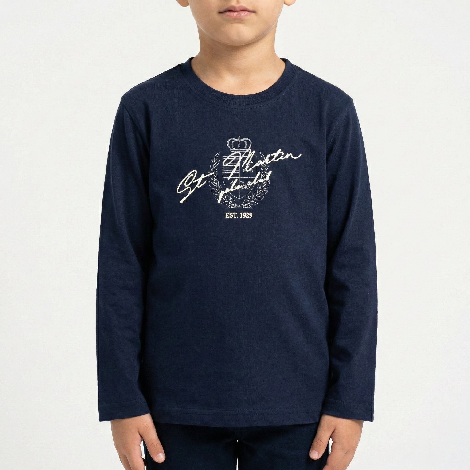 T-shirt maniche lunghe con stampa logo