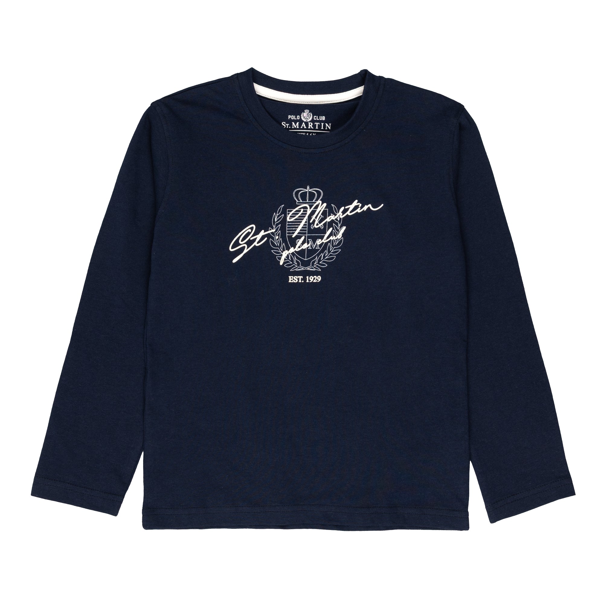 T-shirt maniche lunghe con stampa logo