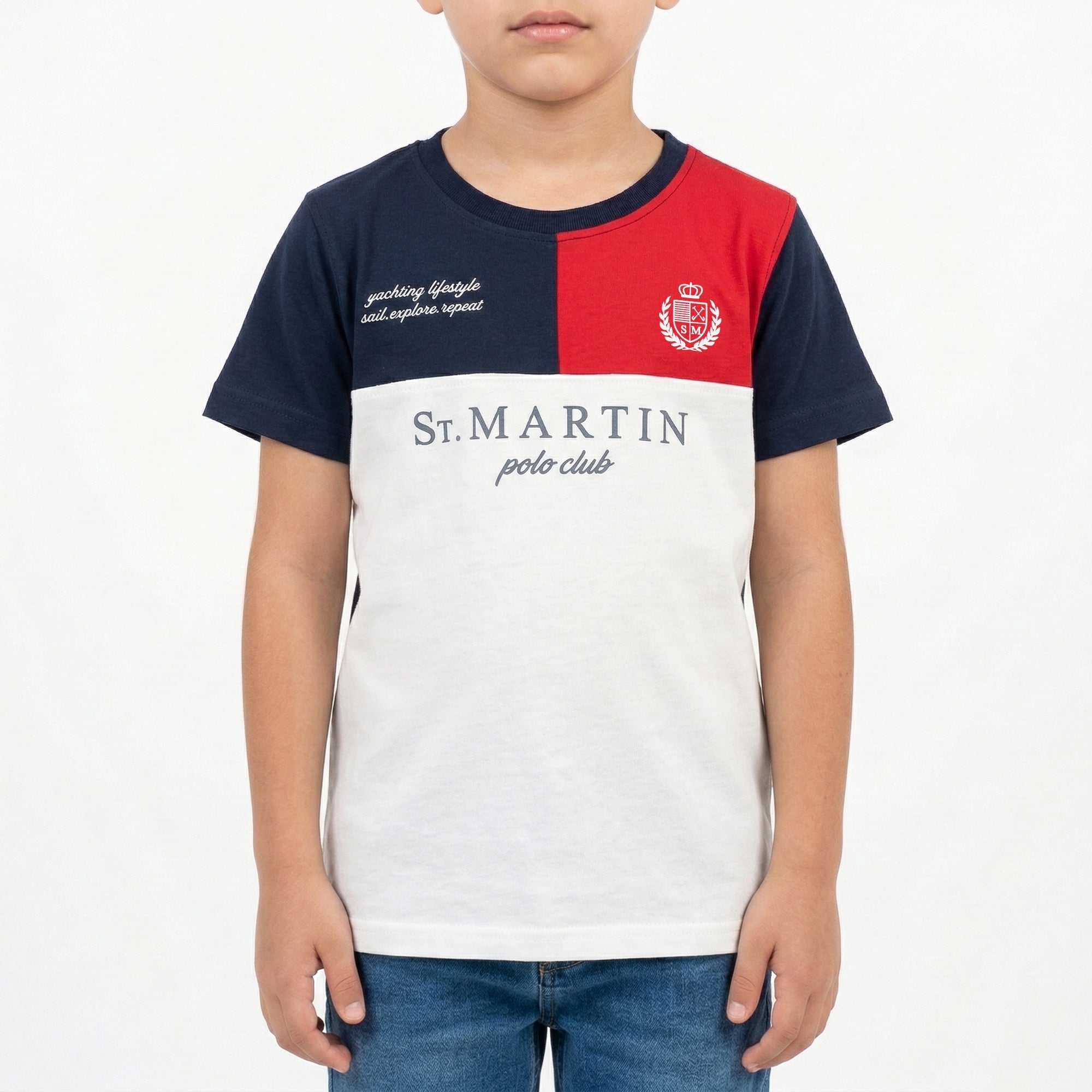 T-shirt maniche corte con logo stampato