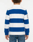 Polo special a righe con logo ricamato
