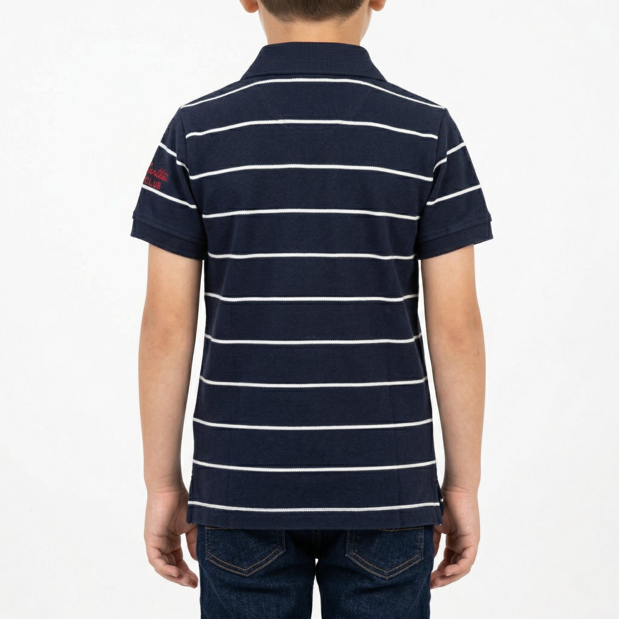 Polo special tre colori con logo ricamato