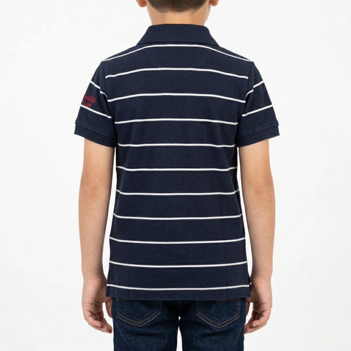 Polo special tre colori con logo ricamato