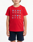Set t-shirt e bermuda jersey