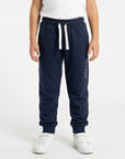 Pantalone felpa con logo stampato french terry