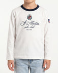 T-shirt maniche lunghe con stampa logo