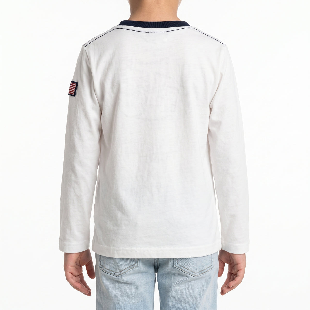 T-shirt maniche lunghe con stampa logo