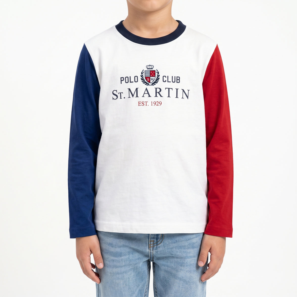 T-shirt maniche lunghe con stampa logo