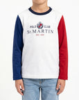 T-shirt maniche lunghe con stampa logo