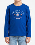 T-shirt maniche lunghe con stampa logo