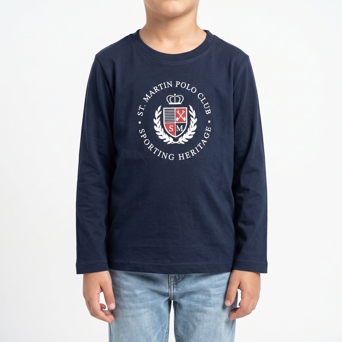 T-shirt maniche lunghe con stampa logo