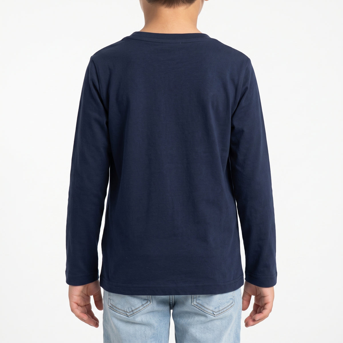 T-shirt maniche lunghe con stampa logo