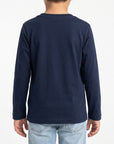 T-shirt maniche lunghe con stampa logo
